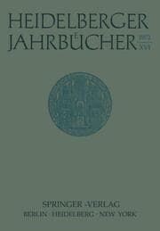 Cover von Heidelberger Jahrbücher