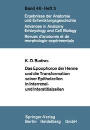 Cover von Das Epoophoron der Henne und die Transformation seiner Epithelzellen in Interrenal- und Interstitialzellen