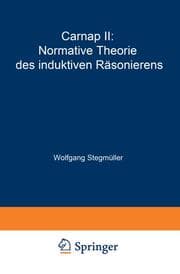 Cover von Carnap II: Normative Theorie des induktiven Räsonierens