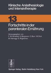 Cover von Fortschritte in der parenteralen Ernährung