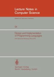 Cover von Design and Implementation of Programming Languages