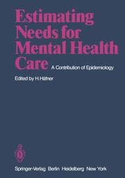 Cover von Estimating Needs for Mental Health Care