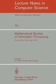 Cover von Mathematical Studies of Information Processing