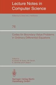 Cover von Codes for Boundary-Value Problems in Ordinary Differential Equations