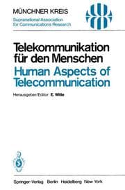 Cover von Telekommunikation für den Menschen / Human Aspects of Telecommunication