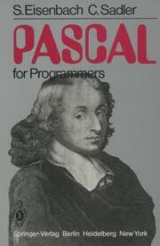 Cover von PASCAL for Programmers