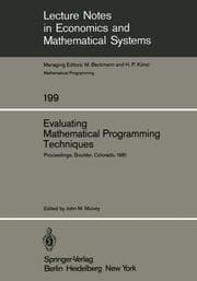 Cover von Evaluating Mathematical Programming Techniques
