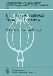 Cover von Inhalation Anaesthesia Today and Tomorrow