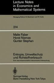 Cover von Entropie, Umweltschutz und Rohstoffverbrauch