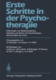 Cover von Erste Schritte in der Psychotherapie