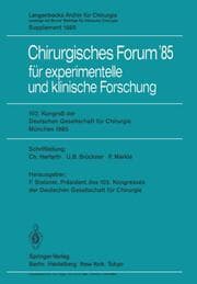 Cover von 102. Kongreß der Deutschen Gesellschaft für Chirurgie München, 10.-13. April 1985