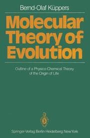 Cover von Molecular Theory of Evolution