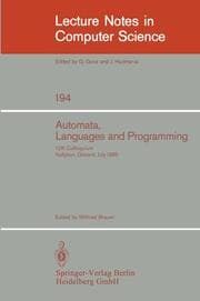 Cover von Automata, Languages and Programming