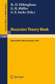 Cover von Recursion Theory Week