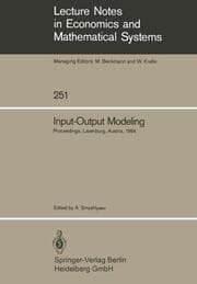 Cover von Input-Output Modeling
