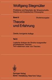 Cover von Logische Analyse der Struktur ausgereifter physikalischer Theorien Non-statement view von Theorien