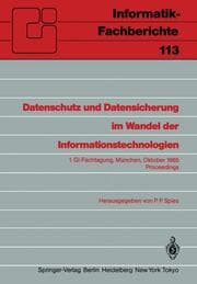 Cover von Datenschutz und Datensicherung im Wandel der Informationstechnologien