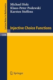 Cover von Injective Choice Functions