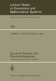 Cover von Economic Evolution and Structural Adjustment