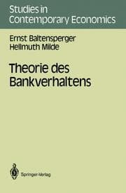 Cover von Theorie des Bankverhaltens