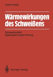 Cover von Wärmewirkungen des Schweißens