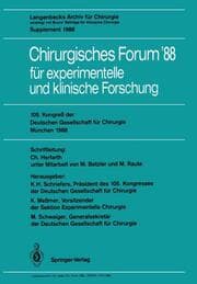 Cover von 105. Kongreß der Deutschen Gesellschaft für Chirurgie München, 6.-9. April 1988