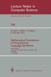 Cover von Mathematical Foundations of Programming Language Semantics