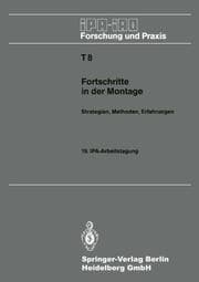 Cover von Fortschritte in der Montage