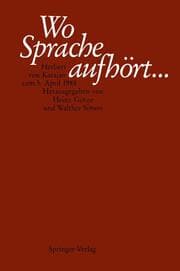 Cover von Wo Sprache aufhört....