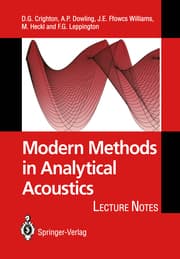 Cover von Modern Methods in Analytical Acoustics