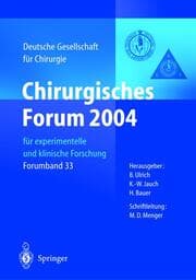 Cover von Chirurgisches Forum 2004 für experimentelle und klinische Forschung