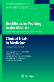 Cover von Die klinische Prüfung in der Medizin/Clinical Trials in Medicine