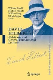 Cover von David Hilbert's Notebooks and General Foundational Lectures