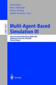 Cover von Multi-Agent-Based Simulation III