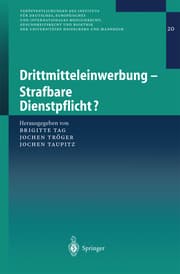 Cover von Drittmitteleinwerbung - Strafbare Dienstpflicht?