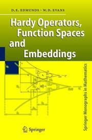Cover von Hardy Operators, Function Spaces and Embeddings