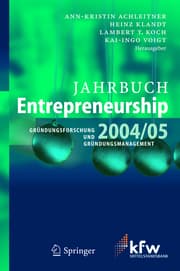 Cover von Jahrbuch Entrepreneurship 2004/05