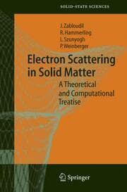 Cover von Electron Scattering in Solid Matter