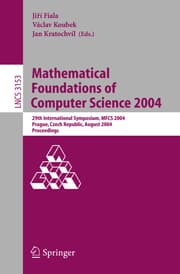 Cover von Mathematical Foundations of Computer Science 2004
