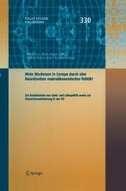 Cover von Mehr Wachstum in Europa durch eine Koordination makroökonomischer Politik?