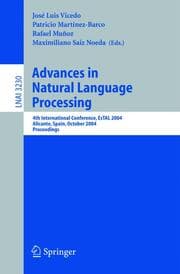 Cover von Advances in Natural Language Processing