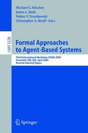Cover von Formal Approaches to Agent-Based Systems