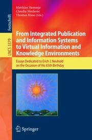 Cover von From Integrated Publication and Information Systems to Information and Knowledge Environments