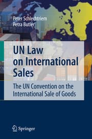 Cover von UN Law on International Sales