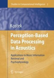 Cover von Perception-Based Data Processing in Acoustics