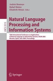 Cover von Natural Language Processing and Information Systems