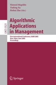 Cover von Algorithmic Applications in Management
