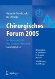 Cover von Chirurgisches Forum 2005 für experimentelle und klinische Forschung