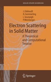 Cover von Electron Scattering in Solid Matter