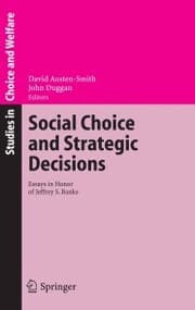 Cover von Social Choice and Strategic Decisions